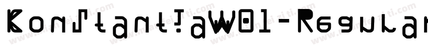 ConstantiaW01-Regular Regular字体转换